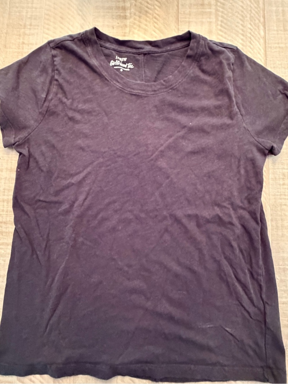 J. Crew Short-Sleeve Crewneck Tee in Black